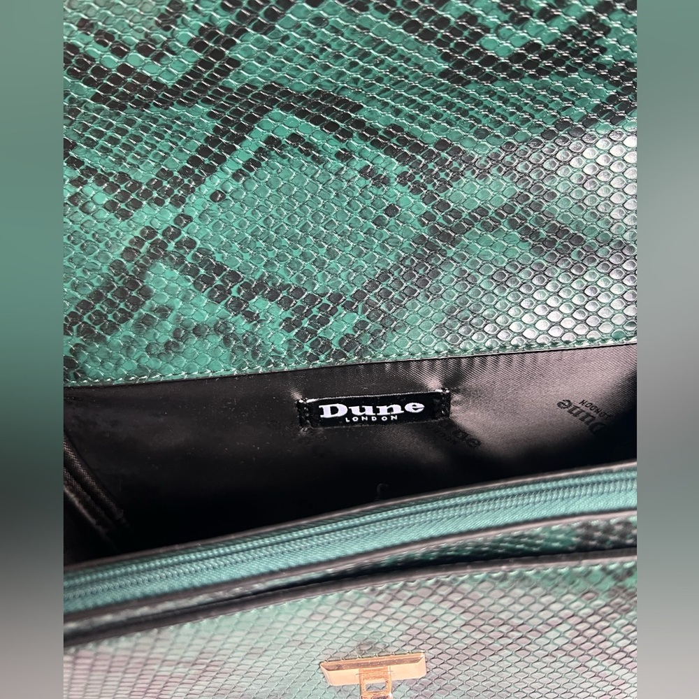 Dune London Green Snake Print Bag - Picture 4 of 4